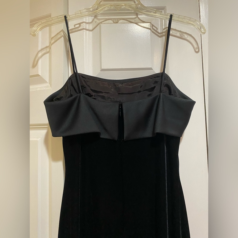 Alex Evenings Black Sleeveless Slip Dress Size 10P Vintage - Picture 5 of 11